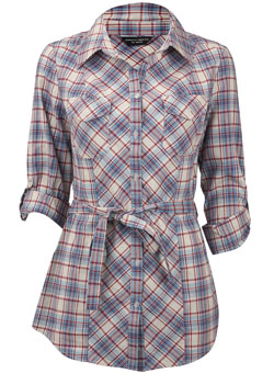 Dorothy Perkins Blue and red check shirt
