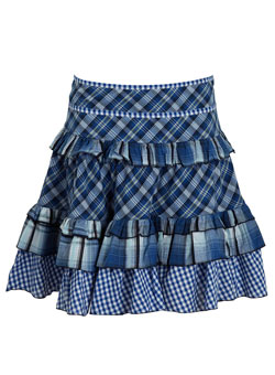 Dorothy Perkins Blue check gingham skirt