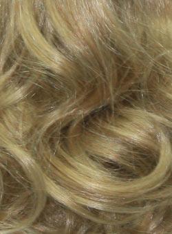 Bouncy Curl ash blonde hair extensions