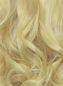 Bouncy Curl lightest ash blonde hair extensions
