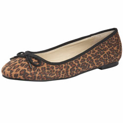 Dorothy Perkins Brown leopard ballet pump