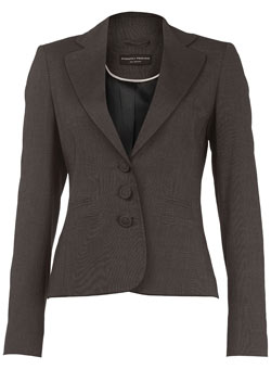 Brown textured suit jacket