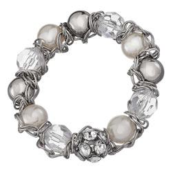 Dorothy Perkins Chain and bead stretch bracelet