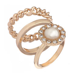 Dorothy Perkins Chain flower rings