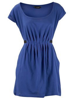 Dorothy Perkins Cobalt belted pleat tunic