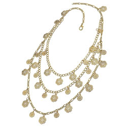 Dorothy Perkins Coin Multi-row Necklace