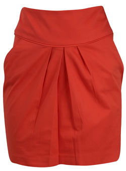 Dorothy Perkins Coral piped tulip skirt