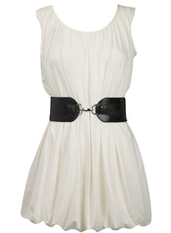 Dorothy Perkins Cream belted tunic