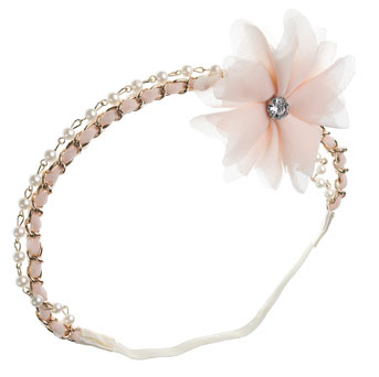 Dorothy Perkins Cream flower pearl headband