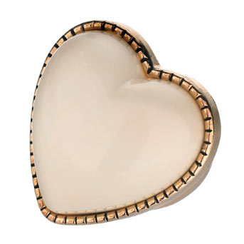 Dorothy Perkins Cream heart ring