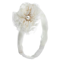 Dorothy Perkins Cream net flower headband