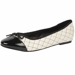 Dorothy Perkins Cream quilted ballet pumps
