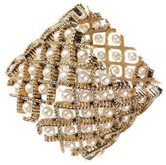 Dorothy Perkins Criss cross pearl bracelet