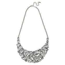 Dorothy Perkins Crystal facet moon necklace