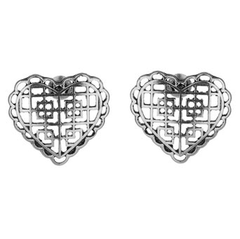 Dorothy Perkins Filigree heart earrings