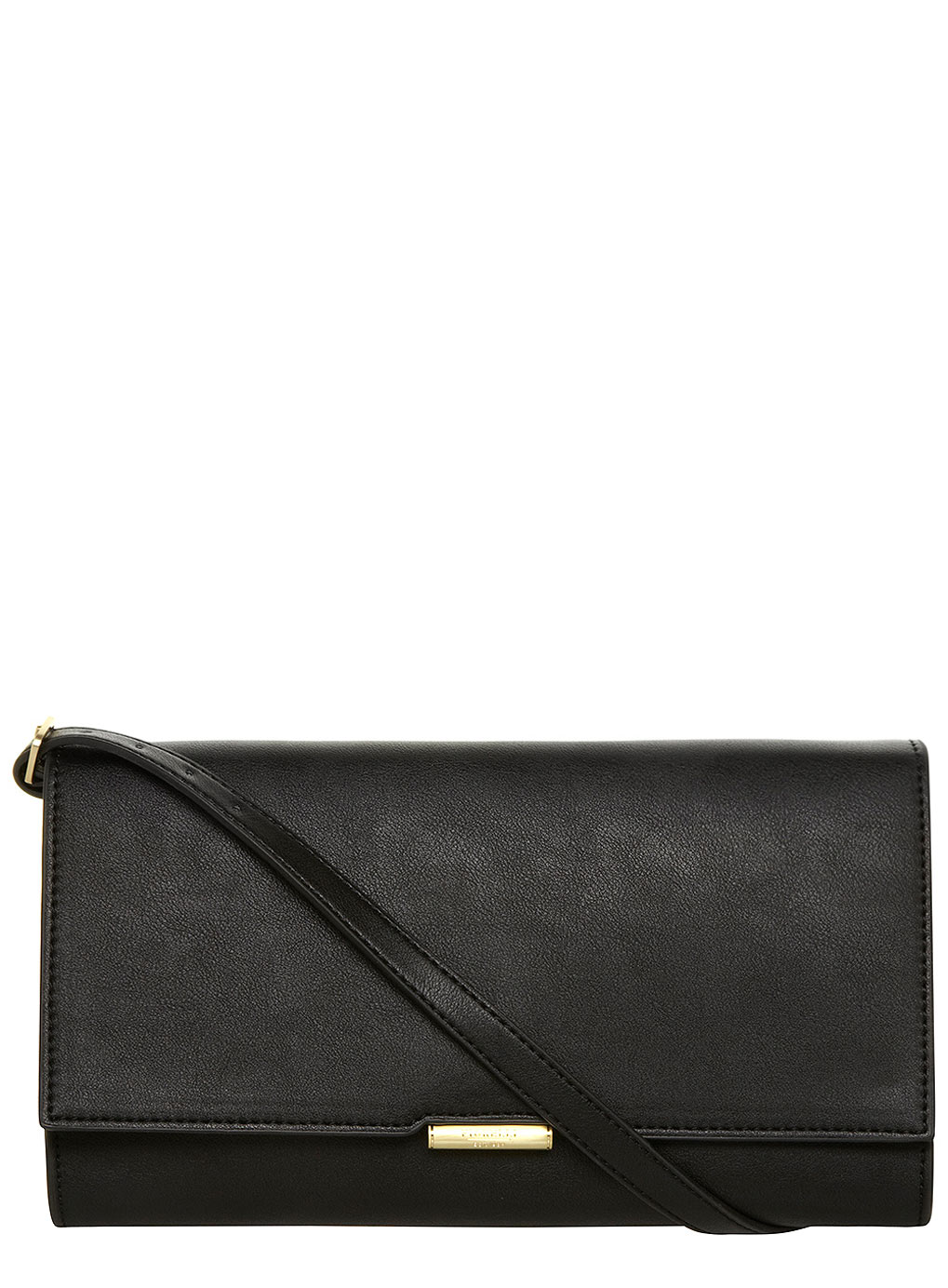 Fiorelli Black and leopard clutch bag 18341471