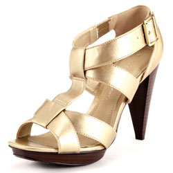 Dorothy Perkins Gold crossover shoes