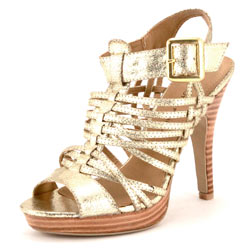 Gold strap sandals