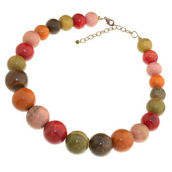 Dorothy Perkins Graduated wood bead necklace
