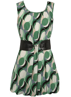 Dorothy Perkins Green belted tunic
