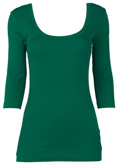 Dorothy Perkins Green scoop back top