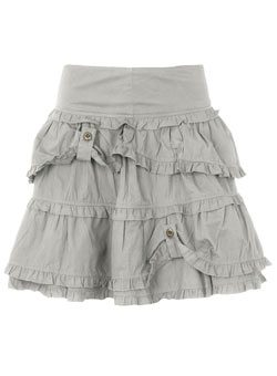 Dorothy Perkins Grey frill edge skirt