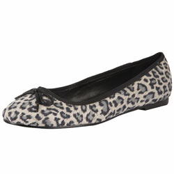 Dorothy Perkins Grey leopard ballerina pumps
