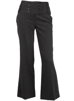 Dorothy Perkins Grey stripe wide leg trousers
