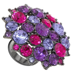 Dorothy Perkins Huge Mix Stone Disc Ring