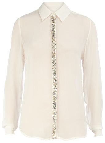 Dorothy Perkins Ivory embellished blouse DP05231382