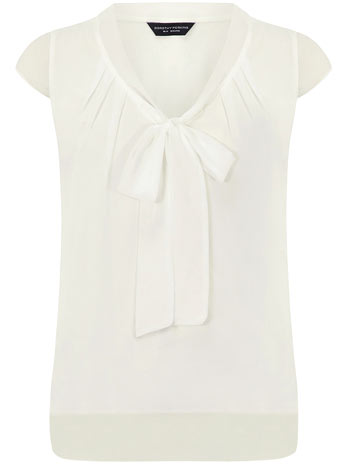 Ivory pussybow blouse DP05375782