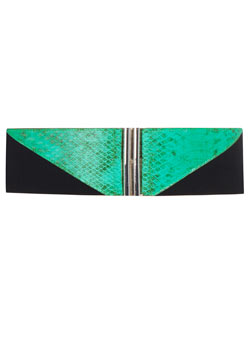 Jade triangle block belt