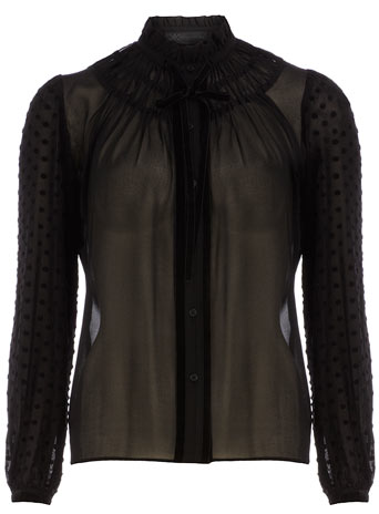 Dorothy Perkins Kardashian black spot blouse DP36001001