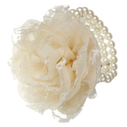 Lace corsage stretch