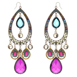 Dorothy Perkins Large jewel drop earrings