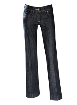 Dorothy Perkins Lurex stitch wide leg jeans