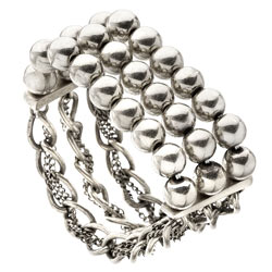 Dorothy Perkins Metal Bead and Chain Bracelet