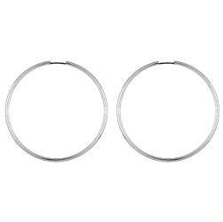 Metallic hoop earring