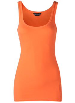 Dorothy Perkins Mid-orange scoop vest