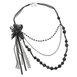 Dorothy Perkins Mixed rope corsage necklace