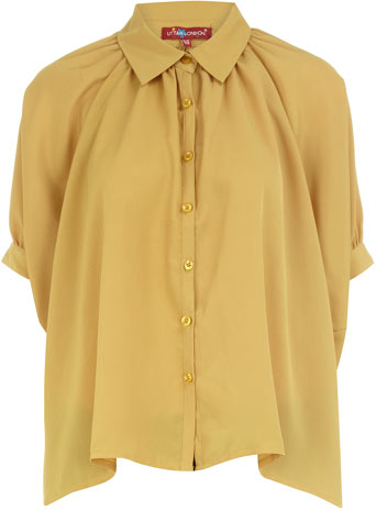 Mustard square blouse DP50131241