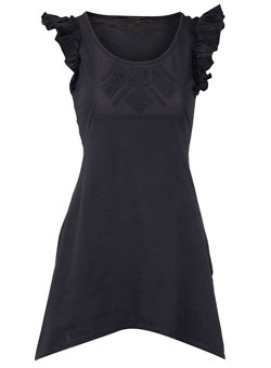 Dorothy Perkins Navy embroidered tunic