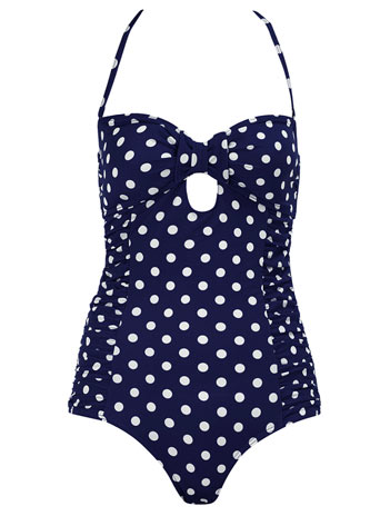 Dorothy Perkins Navy tummy control swimsuit DP06920923