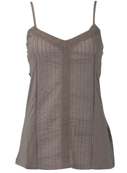 Dorothy Perkins Neutral lace panel cami