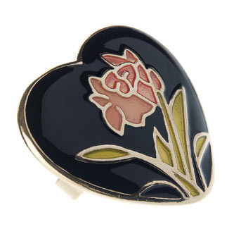 Dorothy Perkins Painted heart ring