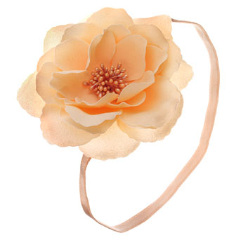 Dorothy Perkins Peach flower stretch headband