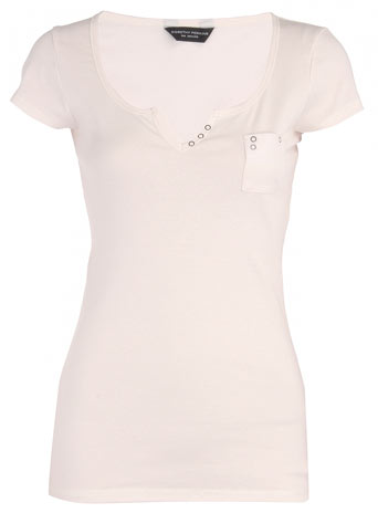 Peach pocket t-shirt