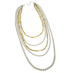 Dorothy Perkins Pearl Multi-Row Necklace