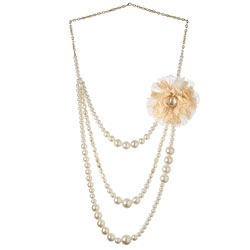 Dorothy Perkins Pearl Shell Flower Necklace