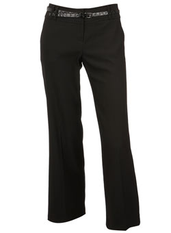 Dorothy Perkins Petite black belted trousers